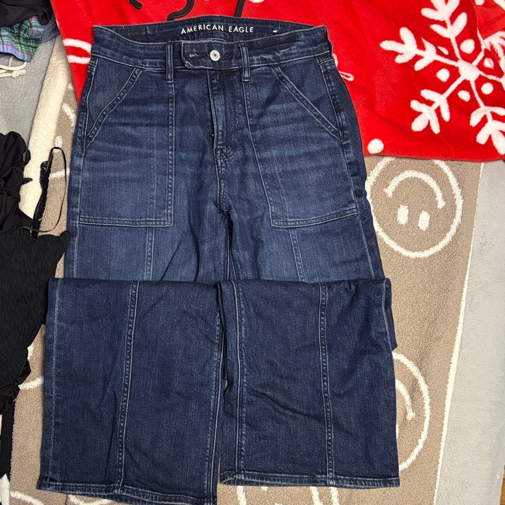 American Girl High Rise Jeans - Dark Blue